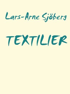 cover image of TEXTILIER